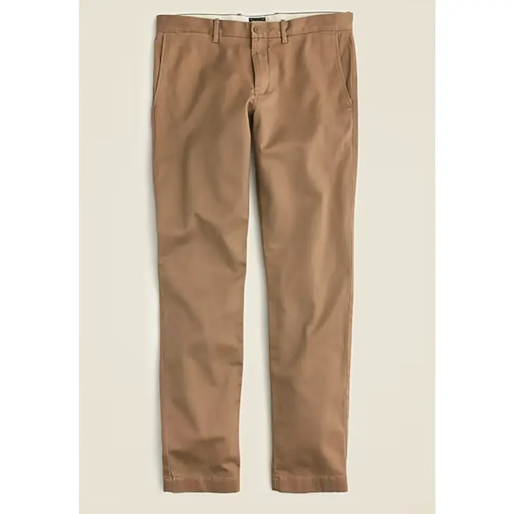 J.Crew 770 Straight-Fit Core Stretch Chino Pants Mens W32 L30 River Brown AR886